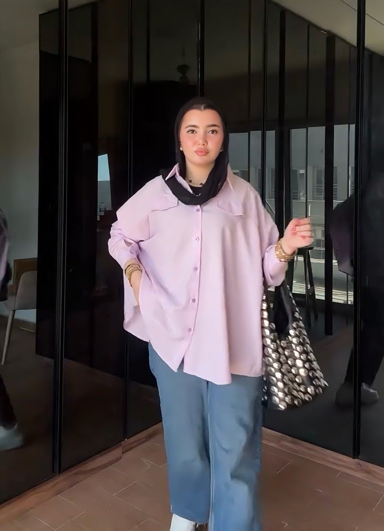 Over-size shirt