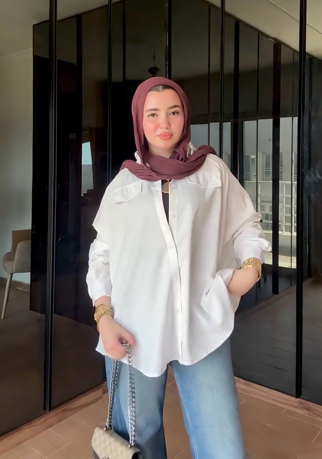 Over-size shirt