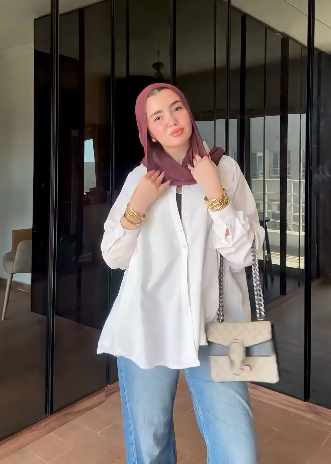 Over-size shirt