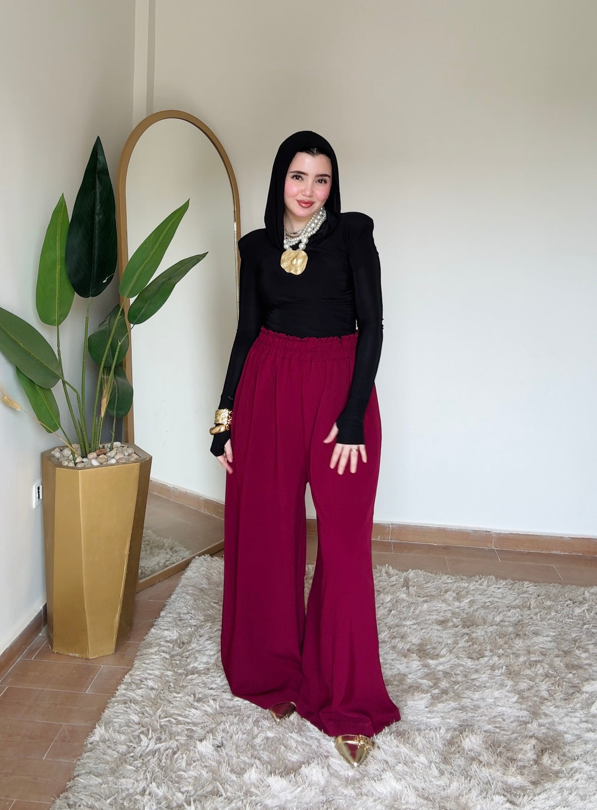 Wide leg pants