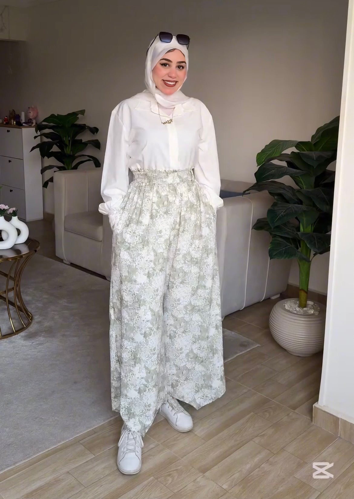 Printed pants